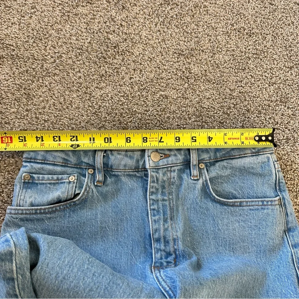 Denim Forum Light Blue Straight Leg Jeans - Picture 12 of 12